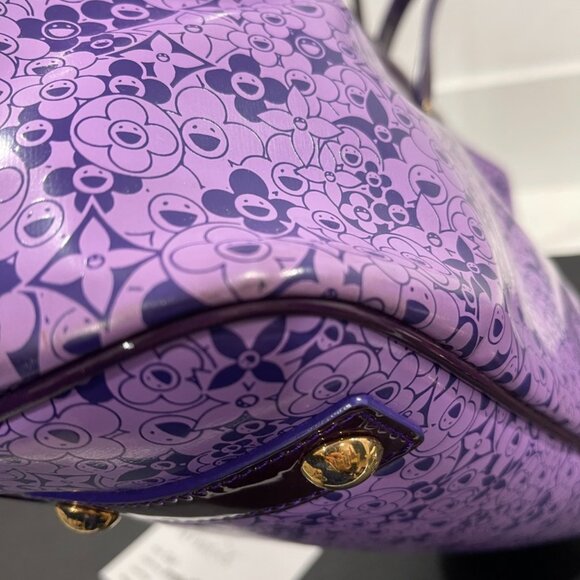 Louis Vuitton Takashi Murakami Purple Cosmic Tote Bag (140256) - Picture 4 of 13